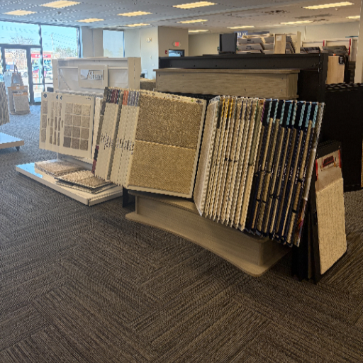 Carpet displays at Floor Decor Carpet One